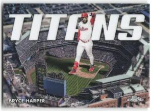 Bryce Harper 2023 Topps Chrome Titans Philadelphia Phillies