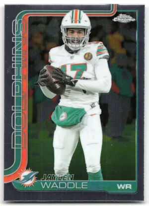 Jaylen Waddle 2025 Topps Chrome Miami Dolphins