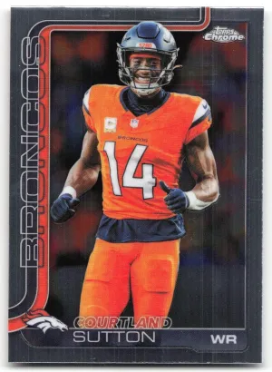 Courtland Sutton 2025 Topps Chrome Denver Broncos