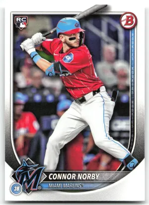 Connor Norby RC 2025 Bowman Miami Marlins