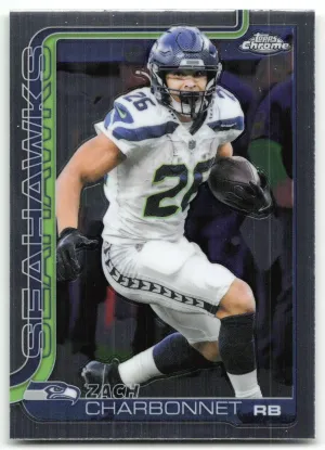 Zach Charbonnet 2025 Topps Chrome Seattle Seahawks