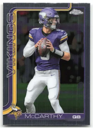 J.J. McCarthy 2025 Topps Chrome Minnesota Vikings