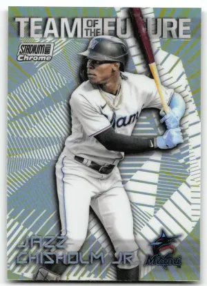 Jazz Chisholm Jr. 2022 Stadium Club Chrome Team of the Future Marlins