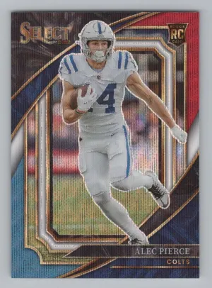 Alec Pierce Rookie 2022 Panini Select Tri-Color Prizm #/149 Indianapolis Colts