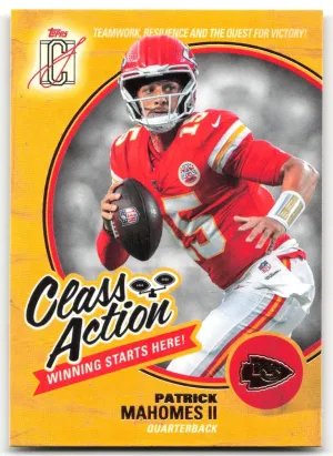Patrick Mahomes II 2025 Topps Signature Class Class Action Chiefs