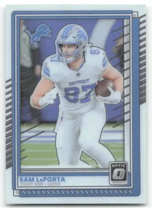 Sam LaPorta 2025 Donruss Optic Detroit Lions