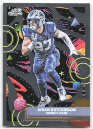 Aidan Hutchinson 2025 Topps Chrome Cosmic Detroit Lions