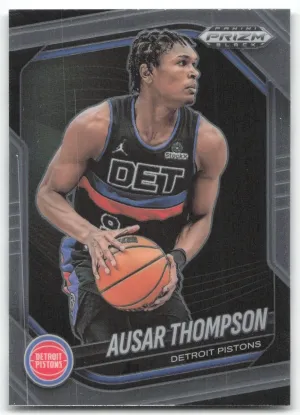 Ausar Thompson 2024-25 Panini Prizm Black Detroit Pistons