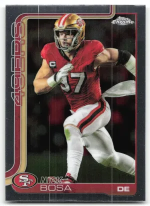 Nick Bosa 2025 Topps Chrome San Francisco 49ers