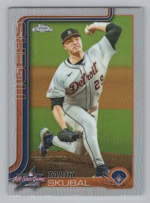 Tarik Skubal 2025 Topps Chrome Update 2025 All-Star Game Detroit Tigers