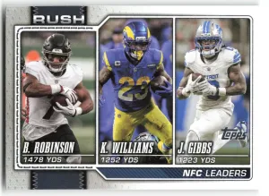 Bijan Robinson NFC Rushing Leaders 2026 Topps Flagship Football Atlanta Falcons