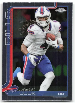 James Cook 2025 Topps Chrome Buffalo Bills