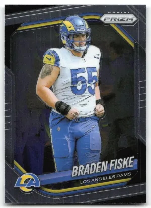 Braden Fiske 2025 Panini Prizm Los Angeles Rams