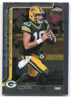 Jordan Love 2025 Topps Chrome Green Bay Packers