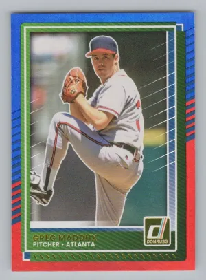 Greg Maddux 2025 Donruss Red and Blue Atlanta Braves