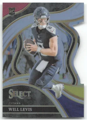 Will Levis Rookie 2023 Panini Select Red and Yellow Prizms Die Cuts