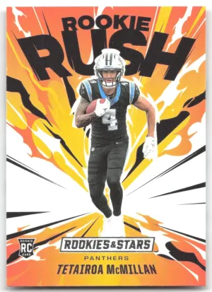 Tetairoa McMillan 2025 Panini Rookies & Stars Rookie Rush Carolina Panthers