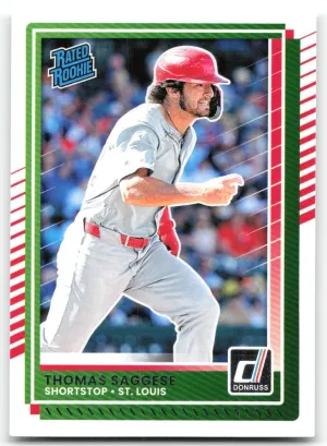 Thomas Saggese Rookie 2025 Donruss St. Louis Cardinals