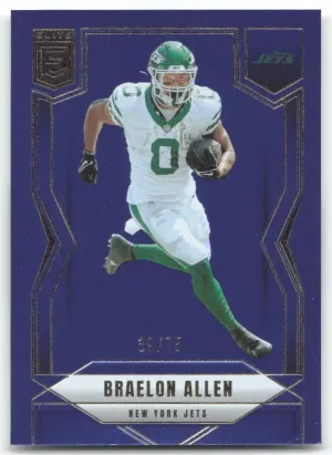 Braelon Allen 2025 Donruss Elite Blue #/75 New York Jets