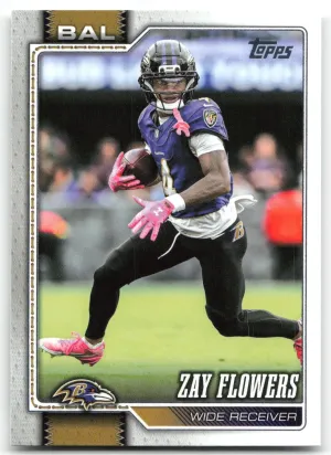 Zay Flowers 2026 Topps Flagship Baltimore Ravens