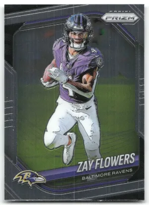 Zay Flowers 2025 Panini Prizm Baltimore Ravens