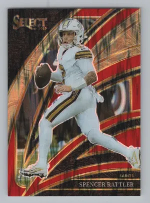 Spencer Rattler 2025 Panini Select Tri-Color Prizm #/249 New Orleans Saints