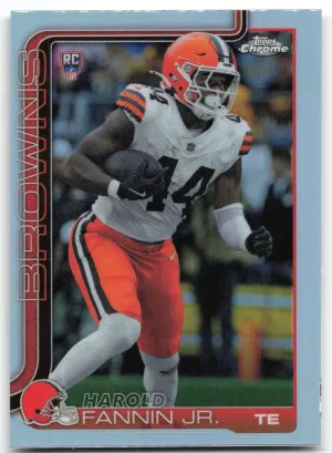 Harold Fannin Jr. RC 2025 Topps Chrome Refractor Browns