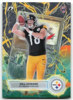 Will Howard 2025 Topps Resurgence Voltaic Pittsburgh Steelers