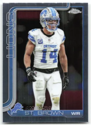 Amon-Ra St. Brown 2025 Topps Chrome Detroit Lions