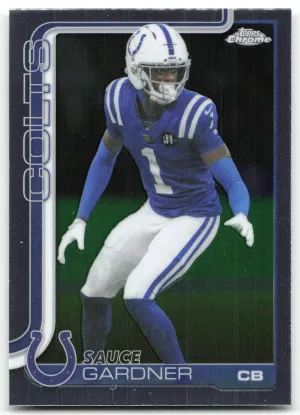 Sauce Gardner 2025 Topps Chrome Indianapolis Colts