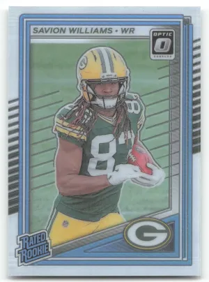 Savion Williams Rookie 2025 Donruss Optic Green Bay Packers