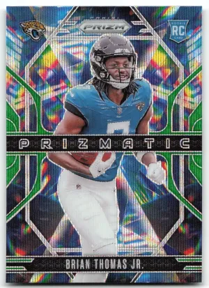 Brian Thomas Jr. Rookie 2024 Panini Prizm Prizmatic Wave Green Prizm Jaguars