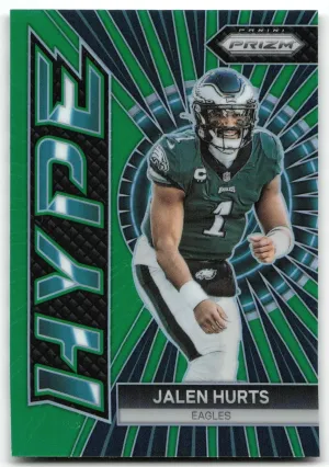Jalen Hurts 2023 Panini Prizm Hype Prizms Green Philadelphia Eagles