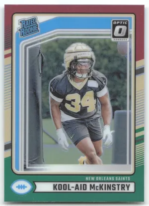 Kool-Aid McKinstry Rookie 2024 Donruss Optic Rated Rookies Preview Red and Green