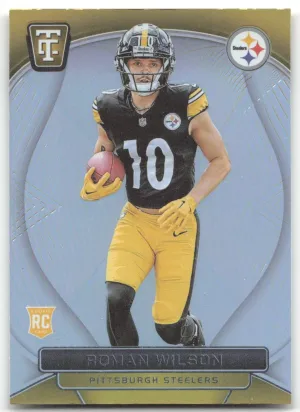 Roman Wilson RC 2024 Panini Totally Certified Mirror Steelers