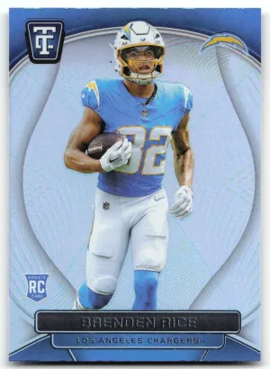 Brenden Rice Rookie 2024 Panini Totally Certified Mirror Los Angeles Chargers
