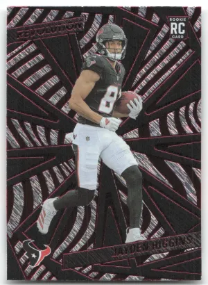 Jayden Higgins 2025 Panini Revolution Red Storm Houston Texans