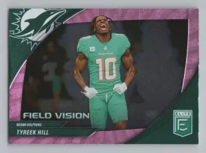 Tyreek Hill 2024 Donruss Elite Field Vision Pink Dolphins
