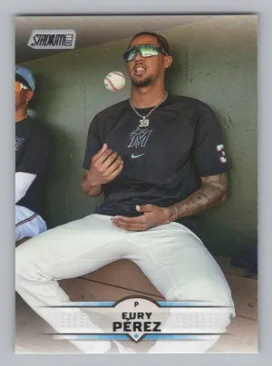 Eury Pérez 2025 Stadium Club Miami Marlins