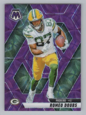 Romeo Doubs 2025 Panini Mosaic Purple Scope Green Bay Packers