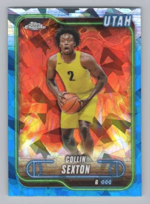 Collin Sexton 2024-25 Topps Chrome Sapphire Utah Jazz