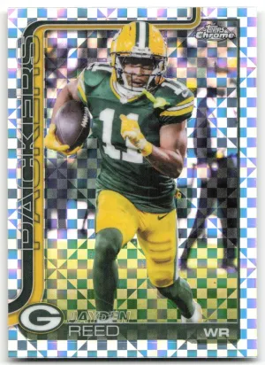 Jayden Reed 2025 Topps Chrome X-Fractor Green Bay Packers