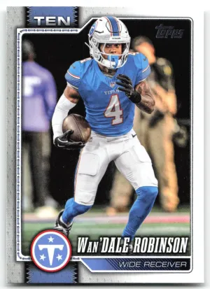 Wan'Dale Robinson 2026 Topps Flagship Tennessee Titans