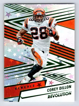 Corey Dillon 2025 Panini Revolution Green Astro #/699 Bengals