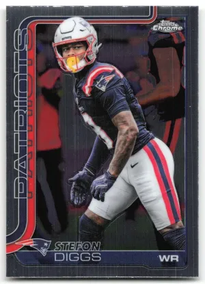 Stefon Diggs 2025 Topps Chrome New England Patriots