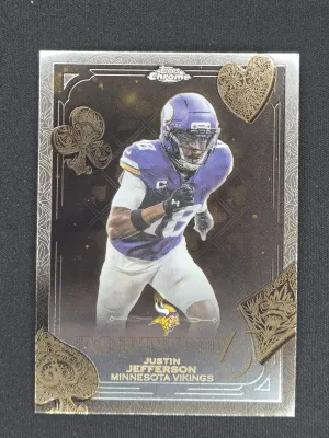Justin Jefferson 2025 Topps Chrome Fortune 15 Minnesota Vikings