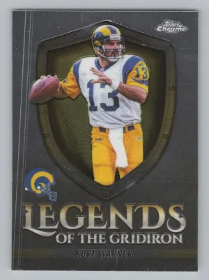 Kurt Warner Topps 2025 Chrome Legends Of The Gridiron St. Louis Rams
