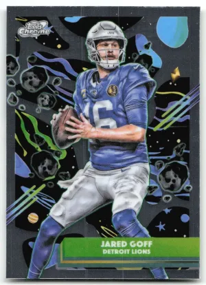Jared Goff 2025 Topps Chrome Cosmic Detroit Lions