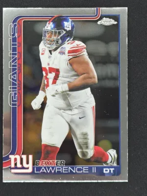 Dexter Lawrence II 2025 Topps Chrome New York Giants