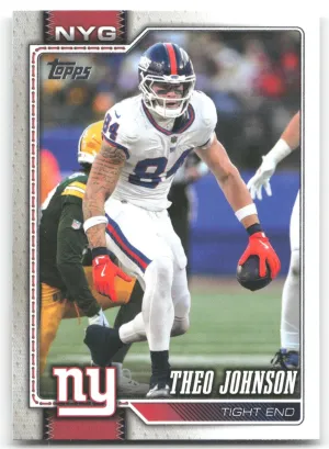 Theo Johnson 2026 Topps Flagship New York Giants
